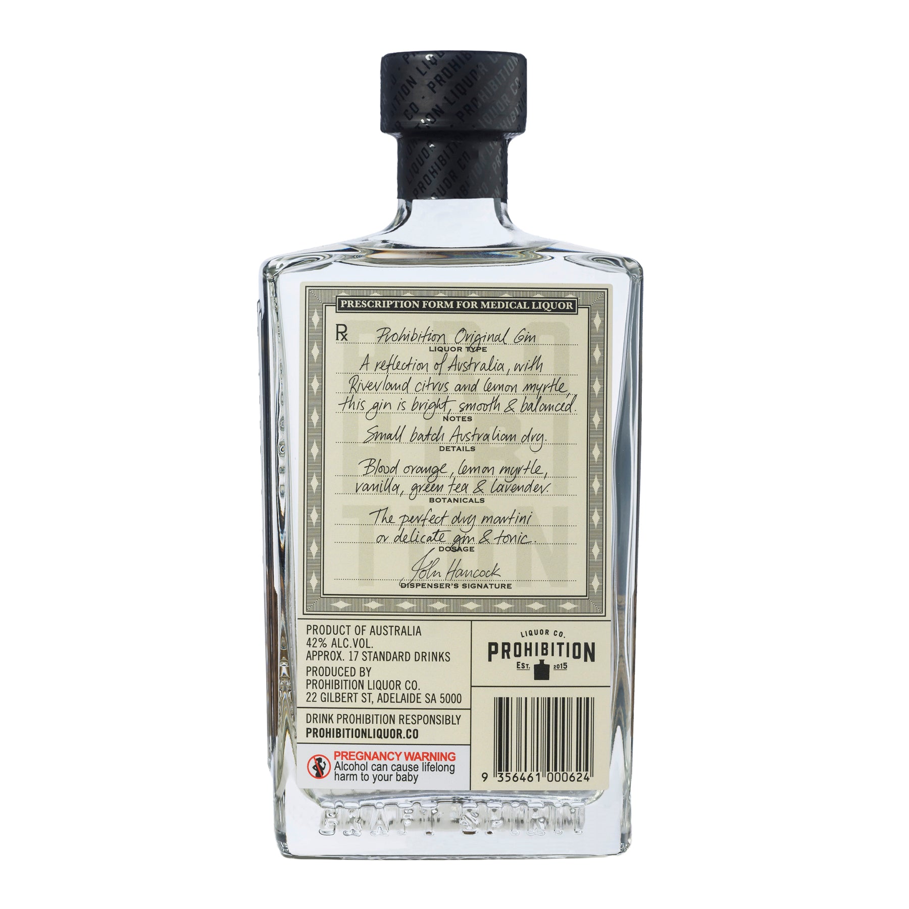 Prohibition Liquor Co. | Original Gin